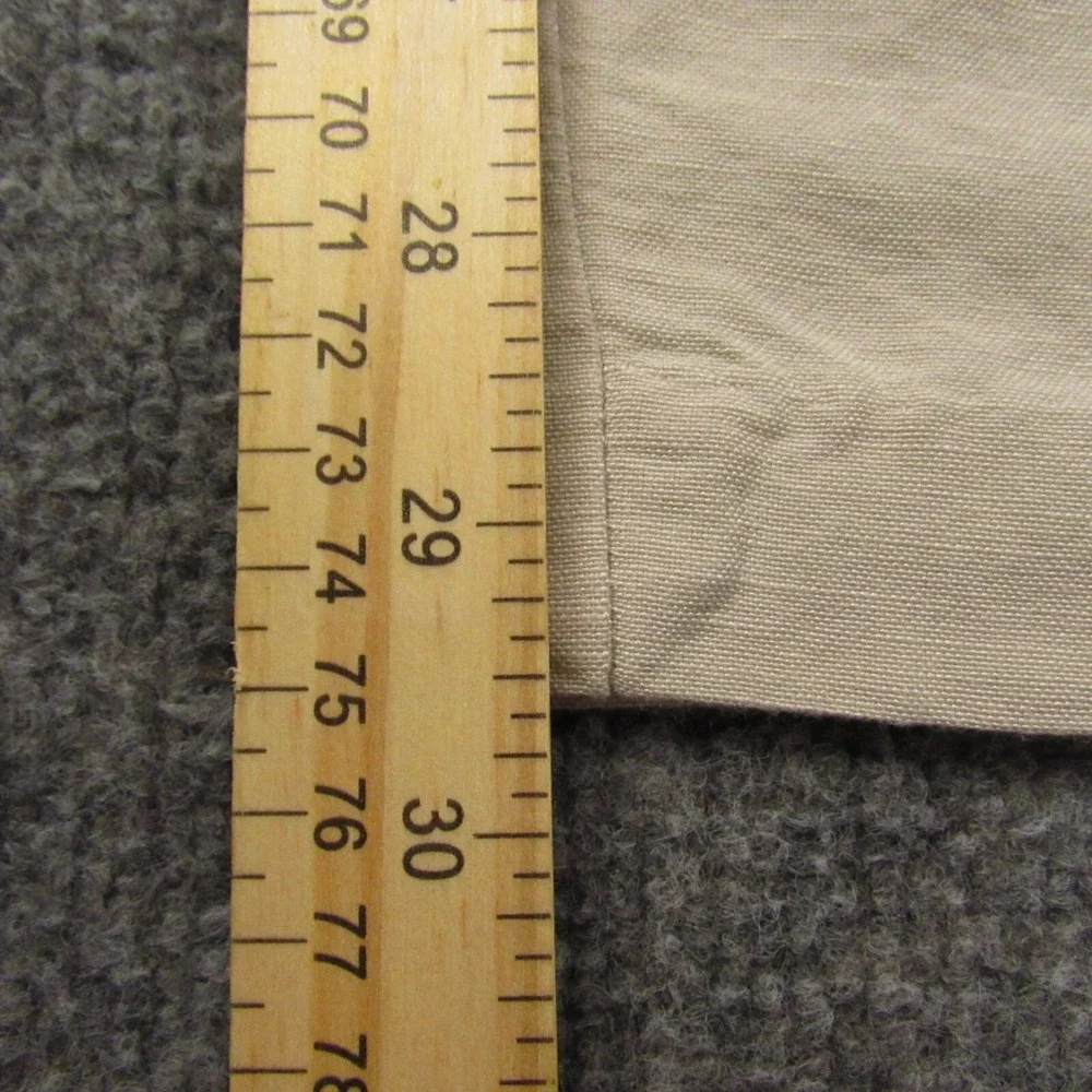 Savane Pants Men 36x32 (29.5) Linen Viscose Blend Straight Fit Flat Pants Summer